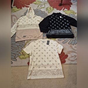 NEW Lot Of 3 Snoop Dogg Apparel Mens Size 2XL, Sweatshirt, Hoodie, And Shirt